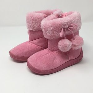 Dooballo Pink Zip Up Toddlers Boots NEW